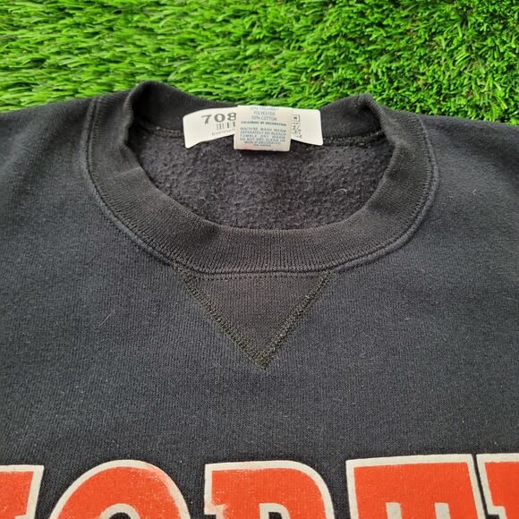 Vintage North Football Sweatshirt XL 26x26 Black - Picture 9 of 11